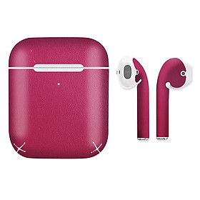 Mua Miếng dán skin chống bẩn cho tai nghe AirPods in hình Vân Da - Da020 (bản không dây 1 và 2)