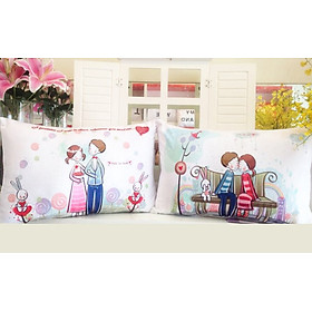 Mua Cặp vỏ gối đôi 40-60cm Tình yêu 1