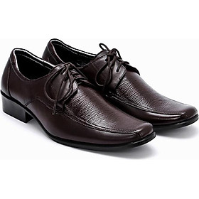 Giày nam Huy Hoàng da bò màu nâu đỏ-HP7112