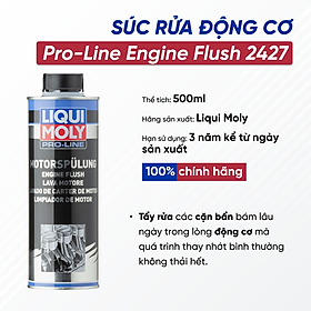 Phụ Gia Súc Rửa Động Cơ Chuyên Dụng Cho Xe Hơi - ÔTô - Liqui Moly Pro-Line Engine Flush 2427 500ML - Made in Germany