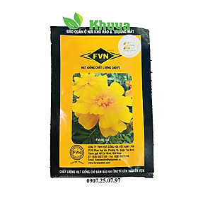 Hạt giống Hoa Vạn Thọ Ban Mai Pháp Vàng Đậm FVN FMAR100 Mỹ Alaska Gold