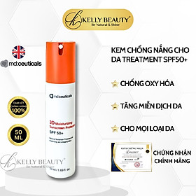 Kem Chống Nắng Cho Da Treatment - 3D Moisturizing Sunscreen Protection SPF 50+ - MD:Ceuticals | Kelly Beauty