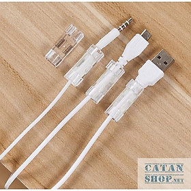 Mua Nẹp dây điện dán tường GD468-NepDD treo giữ cố định dây sạc  cáp sạc thông minh bộ kẹp đi dây điện 20 cái có kèm keo dán