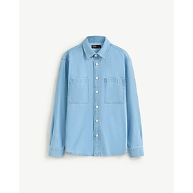Áo sơ mi jeans nam. Regular - RT 10F24DSH007 | ROUTINE CÀ MAU