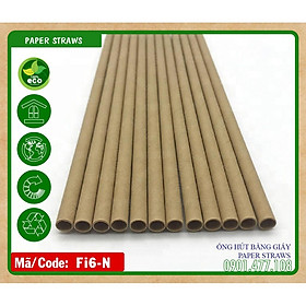 Ống hút giấy kraft Fi6