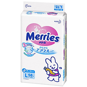Tã/Bỉm Dán Merries Size NB96/ S88 / L58/ M68