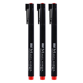 Vỉ 3 Cây Bút Ghi Đĩa (Lông Dầu) Marvy 2600M Ngòi Nhỏ