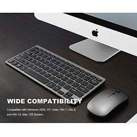 Bộ Bàn phím và chuột kết nối không dây 2.4Ghz wireless dành cho Mac Mini/ MacBook/ iMac Ver Ultra Design HYT-07