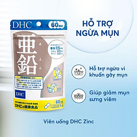 Kẽm ZinC DHC Nhật - Hỗ trợ trị mụn, Làm đẹp, Tăng sức dề kháng