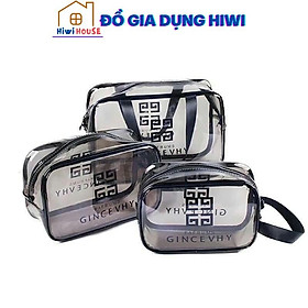 Mua Sét 3 túi trong suốt đựng đồ đi du lịch sang chảnh  tiện lợi