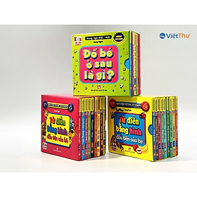 Sách - Bộ 3 Boxset: Từ Điển Bằng Hình Đầu Tiên Của Bé + Đố Bé ở Sau Là Gì - Song Ngữ Anh Việt - Việt Thư