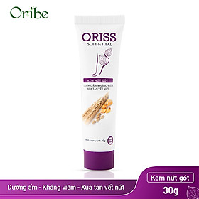 Kem Nứt Gót Dưỡng Ẩm, Giảm Đau, Làm Lành Nhanh Vùng Nứt Gót Chân Oriss - Dưỡng Ẩm Vượt Trội Suốt 24h - tuýp 30g