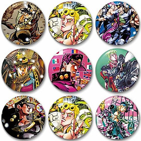 Combo 9 huy hiệu JOJO'S BIZARRE ADVENTURE - CUỘC PHIÊU LƯU KÌ BÍ anime