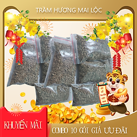 Mua Vụn trầm hương dùng xông nhà Combo 10 gói