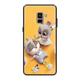 Ốp lưng TPU viền dẻo cho điện thoại SAMSUNG GALAXY A8 PLUS 2018 Hình Chuột Tết 2020 - Mẫu 27