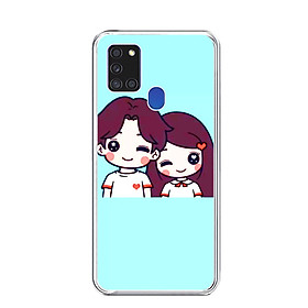 Ốp lưng điện thoại SAMSUNG GALAXY A21S - Silicon dẻo - 0265 COUPLE06 - Hàng Chính Hãng