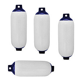 4pcs Inflatable Marine Boat Fender with Reinforced Eye Holes UV Protection Dock Shield/ Boat Buoy
