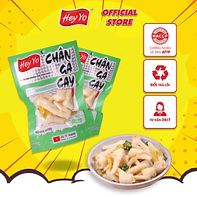 Chân gà cay 80g Hey Yo, chân gà ngâm ớt xanh hàng Việt Nam đảm bảo VSATTP