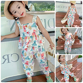 VT26 Size90-130 set bộ bé gái Thời trang trẻ Em hàng quảng châu