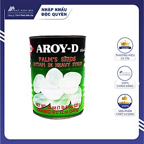 Trái Dừa Nước Ngâm Đường Aroy-D 625g - Nhập Khẩu Thái Lan | Aroy-D Palm's Seeds in Heavy Syrup 625g