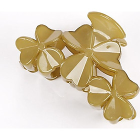 Kẹp tóc cỏ ba lá nhựa cứng bóng cao cấp KAH70