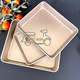Mua KHAY làm BÁNH BÔNG LAN  GATO  Khuôn CHỮ NHẬT  RAU CÂU 3D  KHAY NƯỚNG BÁNH CÁCH THUỶ- THÉP CARBON CAO CẤP chống dính