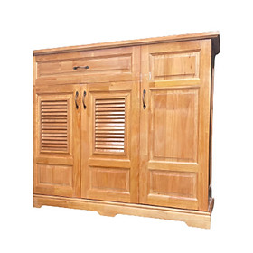 Tủ Giày Dép Gỗ Thông 3 Cánh 1 Hộc Kéo Mẫu Mới bền đẹp