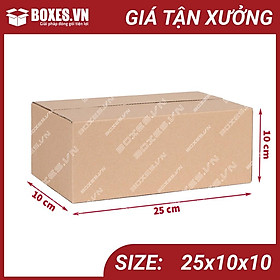 Mua 25x10x10 Combo 50 hộp Carton đóng gói hàng giá tại xưởng