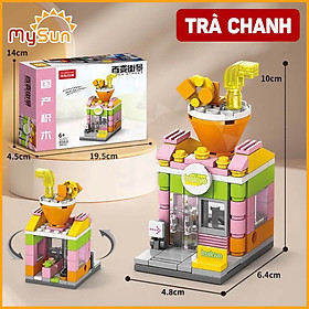 Bộ xếp hình ghép cửa hàng thành phố city đồ trò chơi trẻ em dành cho bé trai, bé gái