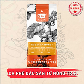 Cà Phê Robusta Honey Rang Mộc Xay Nguyên Chất Message Coffee Thượng Hạng 100%, Dùng Pha Máy, Pha Phin