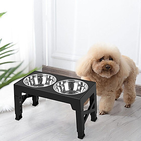 Elevated Bowls 1.1L Bowl Easy Cleaning Non Slip Feet Dog Bowl with Stand