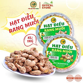 HẠT ĐIỀU RANG MUỐI XẾP HOA TÂN LỘC PHÁT COMBO 1KG - MỖI HỘP 500G