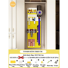 Mua Bảng lỗ Pegboard Dola Home kim loại cao cấp. Kệ để máy hút bụi Dyson  đồ dùng gia đình và dụng cụ vệ sinh nhà cửa