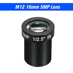 HD 5.0Megapixel 5MP 16mm M12 CCTV Board Lens IP Camera Lens F2.0 Fixed Iris M12*P0.5 1/2.5" Image Format 96° Viewing