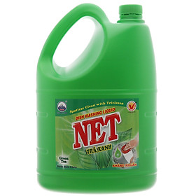 Nước Rửa Chén NET Đậm Đặc Trà Xanh Kháng Khuẩn (4kg)