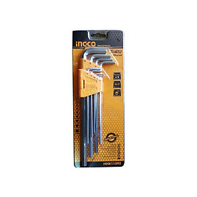 Bộ 9 chìa lục giác đầu bằng INGCO HHK11092