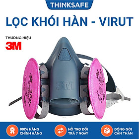 Mua Mặt nạ phòng độc 3M 7502 bộ 3 món sử dụng phin 3M 2097 - Mặt nạ N95 phòng dịch  chống bụi  chống độc  khói hàn - lọc hơi hữu cơ nồng độ thấp