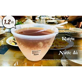 Bát ngâm đá rượu bia 2 in 1 gồm 1 âu đựng đá+ 1 âu đựng rượu bia+ 1 thìa 