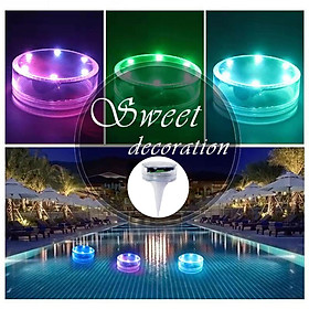 IP68 Waterproof Swimming Pool LED Lamp Underwater Light RGB with Remote Controller for Bathtub, Hot Tub, Aquariums Ponds Tanks
