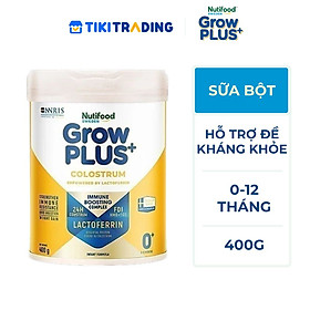 Sữa bột Nutifood Sweden GrowPLUS+ Colostrum Lactoferrin 0+ 400g