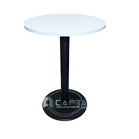 Mua Bàn tròn TE1520-06C Nội thất Capta Bàn Cafe chân gang đúc mặt composite màu trắng