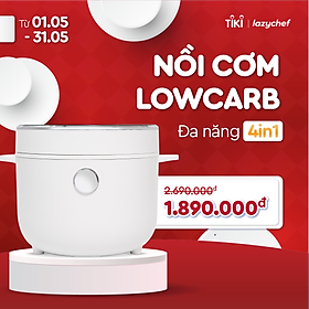 Mua NỒI CƠM LOWCARB LAZYCHEF 4 IN 1 - NỒI NẤU ĐA NĂNG GIẢM ĐƯỜNG  GIẢM CARB LAZYCHEF - HÀNG CHÍNH HÃNG