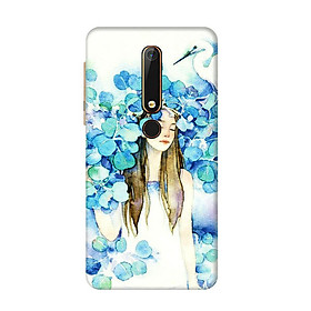 Ốp Lưng Dành Cho Điện Thoại Nokia 6 2018 - Cô Gái Lá Xanh