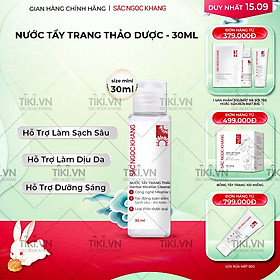 [SIZE DU LỊCH] Nước tẩy trang Sắc Ngọc Khang 30ml giúp làm sạch da bụi bẩn, bã nhờn, ngăn ngừa mụn hiệu quả