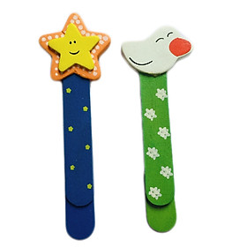 Bộ 2 đánh dấu sách bookmark gỗ - Giao mẫu ngẫu nhiên