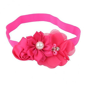 2-7pack Rose Red Flower Baby Girls Headband Photography Props Hair Band