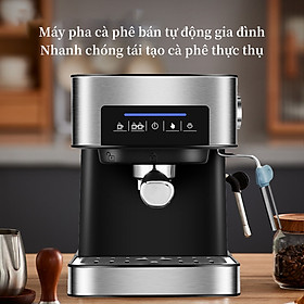 Mua Máy pha cà phê có ống làm nóng đánh sữa  màn hình cảm ứng thông minh  áp lực cao làm cà phê nồng đậm máy pha chế cà phê inox không gỉ Công suất hoạt động mạnh mẽ Hệ thống điều chỉnh bọt sữa thông minh