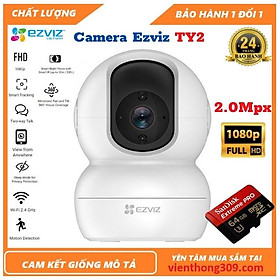 Camera Wi-Fi 2MP EZVIZ TY2 FULL HD Điều Khiển Xoay 360 - Đàm Thoại 2 Chiều