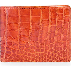 Ví Nam Da Cá Sấu Vip 2 Mặt Da Huy Hoàng HT2728 (12,5 x 10 cm) - Vàng