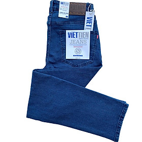 Viettien - Quần Jeans nam dài Regular fit Màu Xanh 6S7011